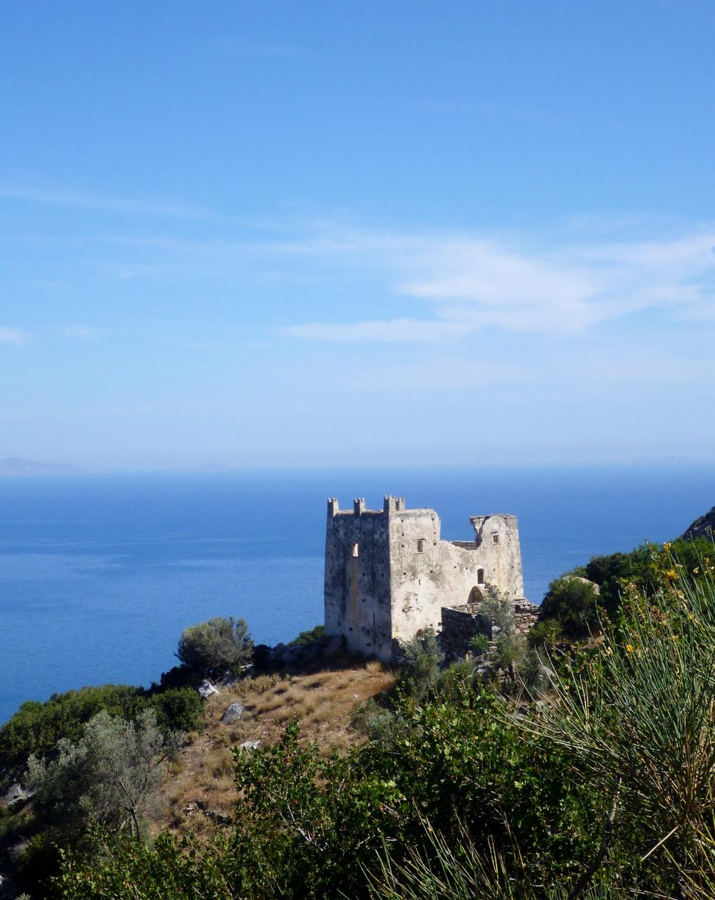 Pirgos Agias, Agias tower between Eggares and Apollona